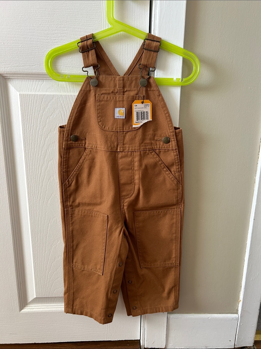 Carhartt Kids Brown Duck Overall Pants